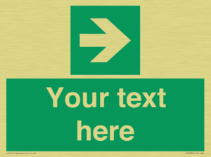 Custom Arrow Right Sign